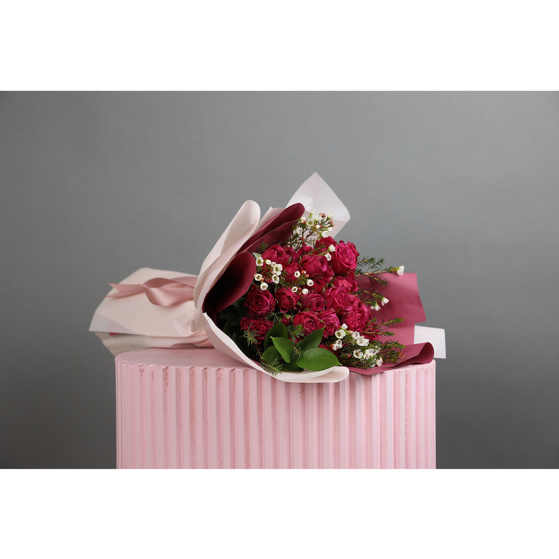 stunning Rose & Wax Bouquet