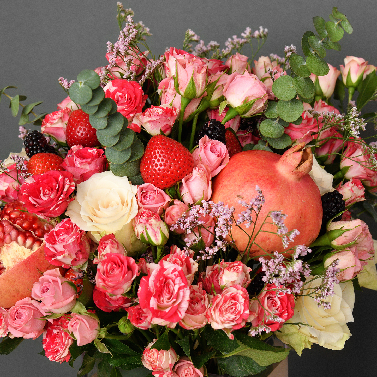 fruit and flower arrangements