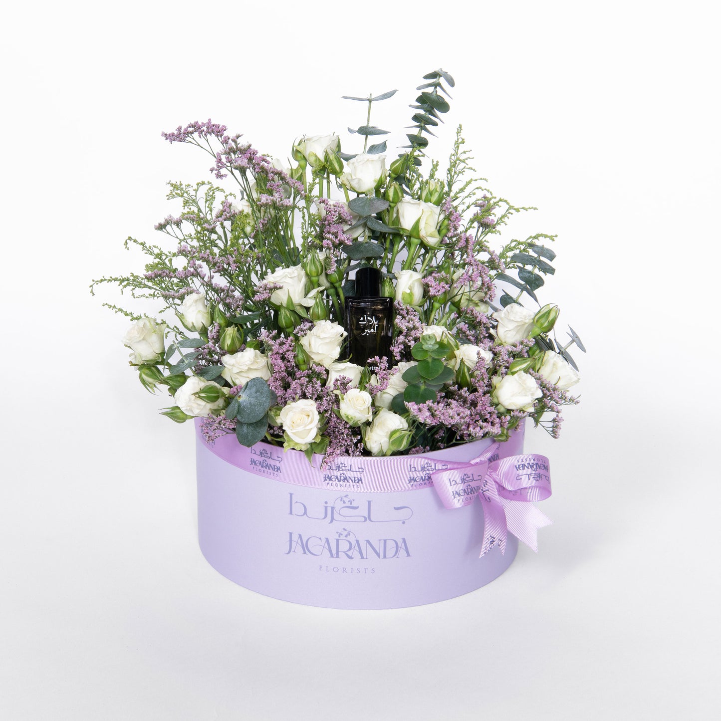 Luxury Flower Box with Black Amber Perfume